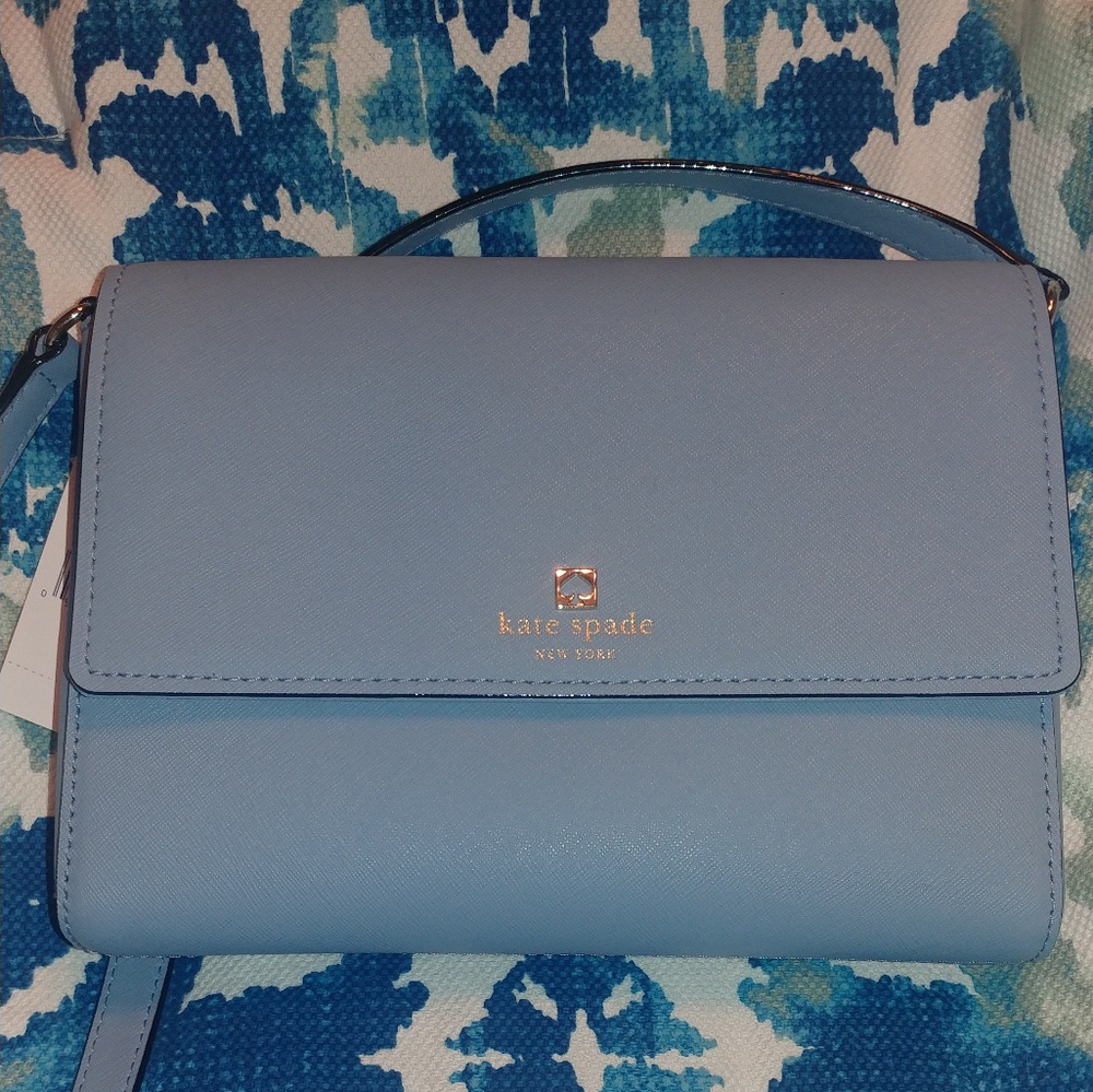 Kate Spade cloud cover blue handbag